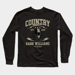 country music microphone singer  v11 Long Sleeve T-Shirt